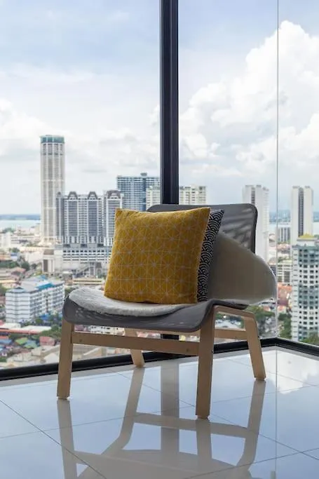 9Min Drive To City Highfloor Aprmt City Skyline View Water Purifier George Town Appartement