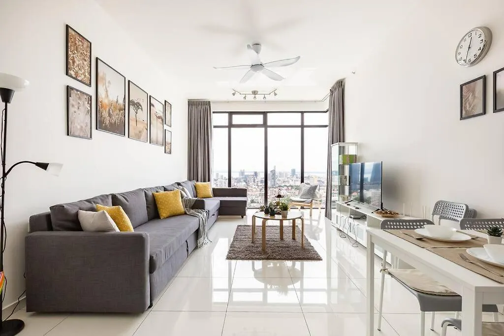 9Min Drive To City Highfloor Aprmt City Skyline View Water Purifier George Town