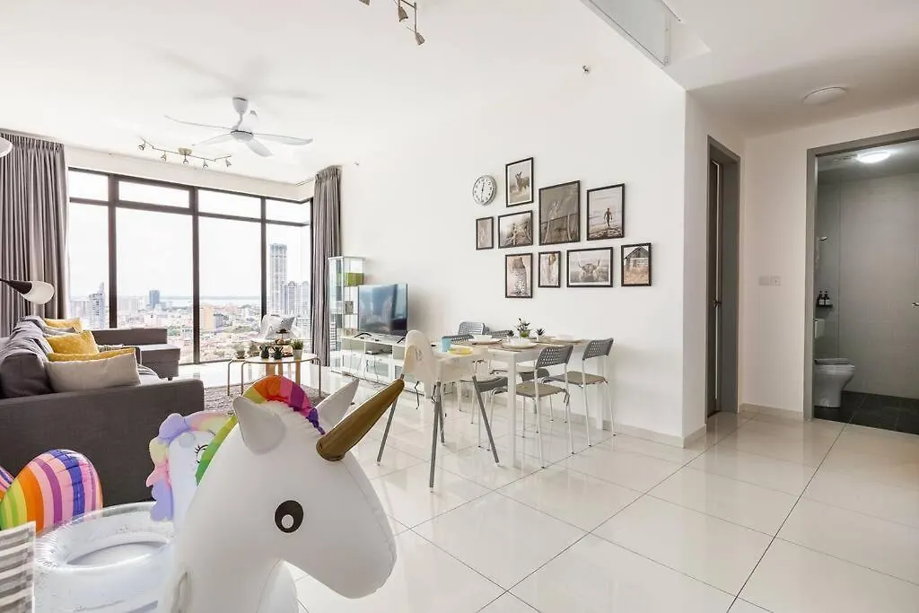 9Min Drive To City Highfloor Aprmt City Skyline View Water Purifier George Town 0*,
